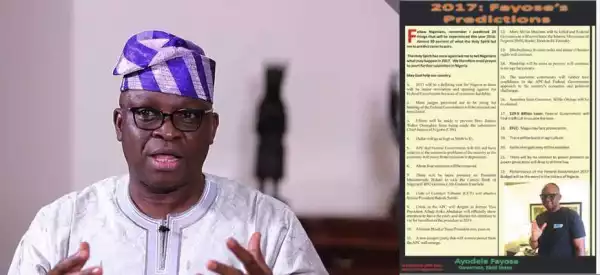 See Governor Fayose’s 2017 Predictions As 